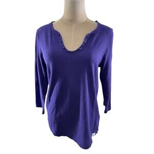 Fat Face Purple Women's 100% Cotton Blouse